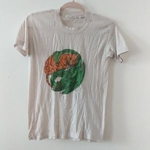 Vintage 70s 80s Dragon and Tiger Yin Yang Tee